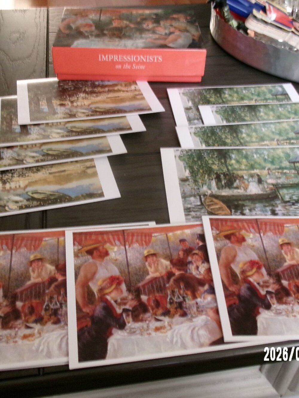 GRAPHIQUE DE FRANCE MONET RENOIR Impressionist Note Cards & Envelopes Set 12